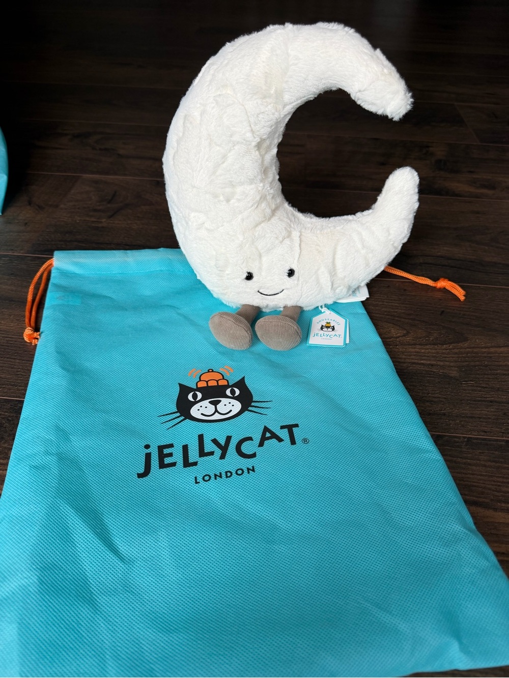 Jellycat Amuseables Moon Medium Plush Stuffed Animal w/ Bag